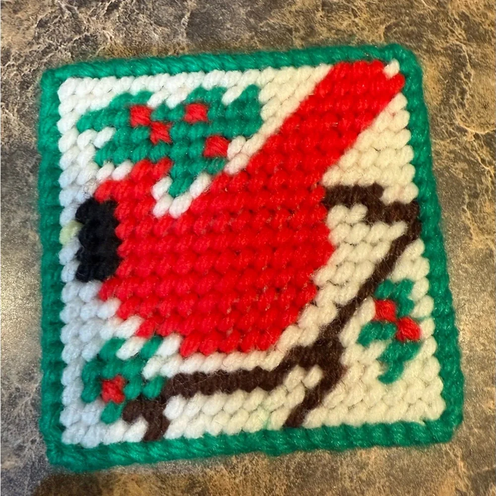 Festive Needlepoint Coasters Set - Picture 6 of 6
